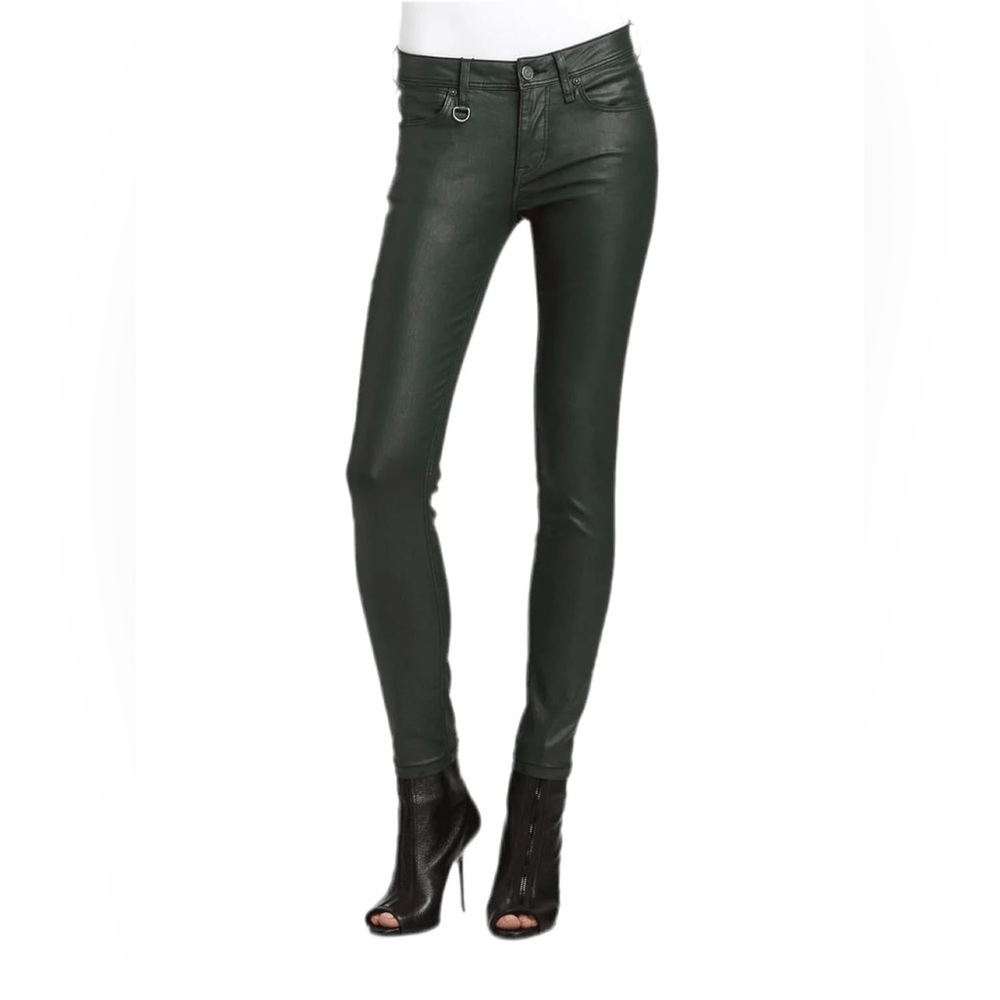 Women's green emerald BURBERRY BRIT 'WESTBOURNE' SKINNY ANKLE JEANS SIZE 31
